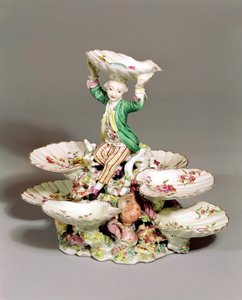 Centro de mesa Derby, 1760-65 (porcelana)